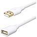 6ft 1.83m Usb 2.0 Extension Cable - Un Maschio Ad Una Femmina Di Ricarica E Cavo Extender Sincronizzazione Usb (6 Piedi Bianco)  - Foto miniatura 1