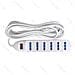 Multipresa Ciabatta Elettrica 6 Posti Con Interruttore Generale Cavo Da 5metri Spina 16a 250v Presa 16a 250v 6 Way P1711 - Foto miniatura 2