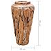 Vaso Decorativo 40x60 cm in Legno Massello di Teak - Foto miniatura 3