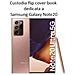 Smart Book Custodia Poket Silicone Flip Cover Case Per Samsung Galaxy Note20 Ultra 5g N986 Black - Foto miniatura 2