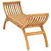 Panchina da Giardino 126 cm in Legno Massello di Teak - Foto miniatura 4