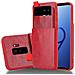 Custodia Compatibile Con Samsung Galaxy S9 Plus In Rosso Amarena - Coperchio Protettivo In Silicone Tpu E Copertura In Finta Pelle, Con Scomparto E Slot Per Carte Di Credito Estraibili - Foto miniatura 1