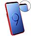 Custodia Compatibile Con Samsung Galaxy S9 Plus In Rosso Amarena - Coperchio Protettivo In Silicone Tpu E Copertura In Finta Pelle, Con Scomparto E Slot Per Carte Di Credito Estraibili - Foto miniatura 6