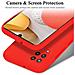 Custodia Compatibile Con Samsung Galaxy A42 In Liquid Rosso - Coperchio Protettivo In Silicone Tpu Flessibile - Foto miniatura 5