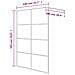 Parete Doccia Walk In Nera 140x195cm Vetro Semi Smerigliato Esg - Foto miniatura 2