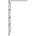 Parete Doccia Walk In Nera 140x195cm Vetro Semi Smerigliato Esg - Foto miniatura 6