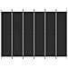 Divisorio A 6 Pannelli Nero 300x220 Cm In Tessuto - Foto miniatura 3