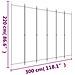 Divisorio A 6 Pannelli Nero 300x220 Cm In Tessuto - Foto miniatura 11