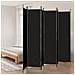 Divisorio A 6 Pannelli Nero 300x220 Cm In Tessuto - Foto miniatura 1