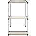 Rastrelliera Per Lavatrice Crema 87x55x90,5 Cm Ferro - Foto miniatura 4