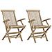 Sedie Giardino Pieghevoli 2pz Grigie 56x61x89 Cm Massello Teak - Foto miniatura 2
