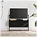 Mobile Tv A Muro Nero 60,5x30x51 Cm In Legno Multistrato - Foto miniatura 1