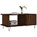Tavolino Da Salotto Rovere Marrone 90x50x40cm Legno Multistrato - Foto miniatura 3