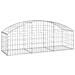 Cesto Gabbione Ad Arco 150x50x40/60 Cm Ferro Zincato - Foto miniatura 1