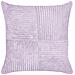 Set Di 2 Cuscini Millet Velluto A Coste 43 X 43 Cm Viola Trama Geometrica - Foto miniatura 3