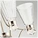 Lampadario Classico Kayva Acciaio Nichel Lucido Vetro Led 24w 3000k 1625lm - Foto miniatura 3