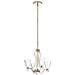Lampadario Classico Kayva Acciaio Nichel Lucido Vetro Led 24w 3000k 1625lm - Foto miniatura 1