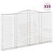 Cesti Gabbioni Ad Arco 15 Pz 400x30x220/240 Cm Ferro Zincato - Foto miniatura 2