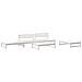 Set Salotto da Giardino 5 pz Bianco in Legno Massello di Pino - Foto miniatura 1