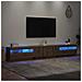 Mobile Porta TV con LED Artigianale 260x35x40 cm Multistrato - Foto miniatura 7