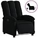 Poltrona Elettrica Reclinabile Nera in Tessuto - Foto miniatura 1
