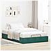 Struttura Letto Pouf Senza Materasso 120x190 cm Velluto - Foto miniatura 3