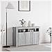 Sideboard Grigio sonoma Legno ingegnerizzato 116 x 30 x 75 cm - Foto miniatura 2