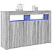 Sideboard Grigio sonoma Legno ingegnerizzato 116 x 30 x 75 cm - Foto miniatura 3