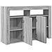 Sideboard Grigio sonoma Legno ingegnerizzato 116 x 30 x 75 cm - Foto miniatura 5