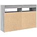 Sideboard Grigio sonoma Legno ingegnerizzato 116 x 30 x 75 cm - Foto miniatura 8