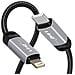 Cavo Lightning A Usb-c Power Delivery 36w In Nylon Intrecciato 1,2m, Nero - Foto miniatura 2