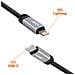 Cavo Lightning A Usb-c Power Delivery 36w In Nylon Intrecciato 1,2m, Nero - Foto miniatura 4