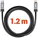 Cavo Lightning A Usb-c Power Delivery 36w In Nylon Intrecciato 1,2m, Nero - Foto miniatura 5