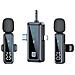 Microfono Lavalier Wireless Tc Doppio Microfono A Risvolto - Display Digitale, Interfaccia Type-c - Foto miniatura 1