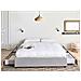 Letto Con Cassetti Contenitore Senza Testata Tessuto Prades 160 X 200 Cm Grigio Chiaro - Foto miniatura 1