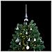 Albero Natale Incernierato con 300 LED e Palline 180 cm - Foto miniatura 2