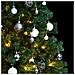 Albero Natale Incernierato con 300 LED e Palline 180 cm - Foto miniatura 3