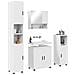 Set di mobili per il bagno 4 pcs Bianco 61 x 35 x 64 cm - Foto miniatura 3