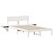Rete letto con comodini Bianco Legno di pino massello - Foto miniatura 1