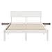 Rete letto con comodini Bianco Legno di pino massello - Foto miniatura 6