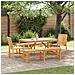 Set da Pranzo per Giardino 5 pcs Marrone 150 x 90 x 74 cm - Foto miniatura 1