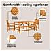 Set da Pranzo per Giardino 5 pcs Marrone 150 x 90 x 74 cm - Foto miniatura 4