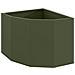 Vaso d'angolo Oliver verde 45 x 45 x 35 cm Acciaio - Foto miniatura 1