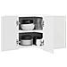Mobile da cucina con lo scaffale Bianco Lucido 57 x 57 x 40 cm - Foto miniatura 3