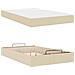 Struttura del letto con materasso Crema 120 x 190 cm Tessuto - Foto miniatura 5
