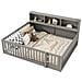 Letto Per Bambini 140x200 Con Sponde Di Sicurezza E Scomparti Laterali - Foto miniatura 1
