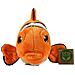 Peluche Di Pesce Pagliaccio Realistico 25 Cm In Poliestere Ultra Morbido Ed Ecologico, Arancione - Foto miniatura 4