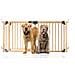 Bettacare Barriera Per Animali Domestici Espandibile In Legno Multipannello, Fino A 176cm, Legno Naturale, 76cm Di Altezza - Foto miniatura 1