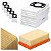 Set Di Sacchetti E Filtro Per Aspirapolvere Compatibile Con Kärcher Wd2 Wd3 Mv2 Mv3 - Microfibra 5 Strati, Alta Filtrazione - Foto miniatura 1