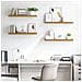 Scaffale da parete 4 pcs Marrone 80 x 23,5 x 4 cm - Foto miniatura 4